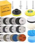 130 Pcs 3 Inch Sanding Discs Kit Wet Dry Grit 60 To 10000 With One Eighth Inch And One Quarter Inch Shank Backer Plate M10