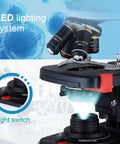 40X To 2500X Lab Microscope With Led Illumination And Double 3D Mechanical Stage for Students and Adults in education high magnification