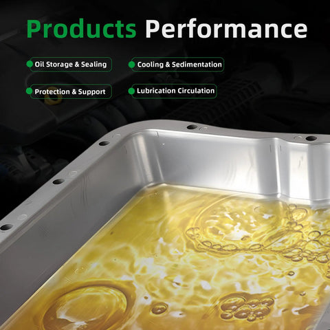 Beefed Up Transmission Oil Pan With Drain Plug For GM 700R4 4L60 4L60E Deep Pan Depth Two And Five Eighths Inches With Gasket And Bolts