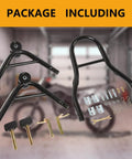 Package contents of Beefed Up Heavy Duty Rear Wheel Lift Motorcycle Stand Up To 850 Lbs with UL Fork Combo