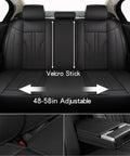 Back view of All In One Waterproof Leather Car Seat Cover Set With Nappa Finish Includes Two Front And Three Back Covers