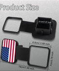 2 Inch Hitch Cover Tube Plug For 2 Inch Receivers Class 3 4 5, durable rubber, American flag design, product size dimensions