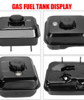 Gas Tank With Fuel Level Gauge Kit Built For Predator 212 And Clone Engines Six Point Five Horsepower 196cc 224cc GX160 GX200
