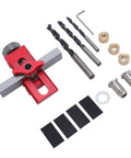Cabinet Door Installation Jig With Aluminum Alloy Construction Pro Grade Adjustable 0 To 55mm Clamping Range Solid Support Arm Drill Bit Set