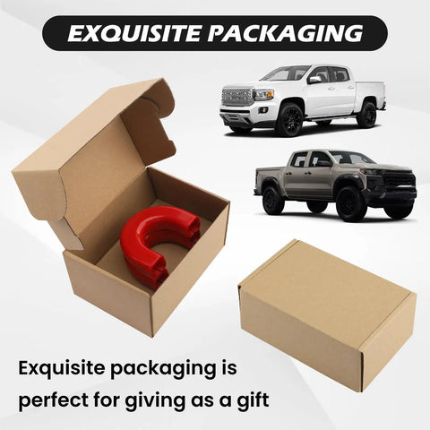 Tow Hook Covers For Chevy Colorado And GMC Canyon, Red Front Bumper Hitch Cover, Custom Fit 2015-2026 Colorado in gift box