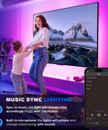 Family enjoying Dope Neon RGB Rope Lights For Gaming Rooms And Living Spaces, IP67 Waterproof Flexible LED Rope Light With App Control