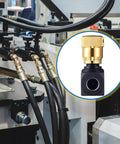 3/8 Inch NPT Hydraulic Flow Control Needle Valve With Bidirectional Flow And Shutoff For Precision Hydraulic Systems
