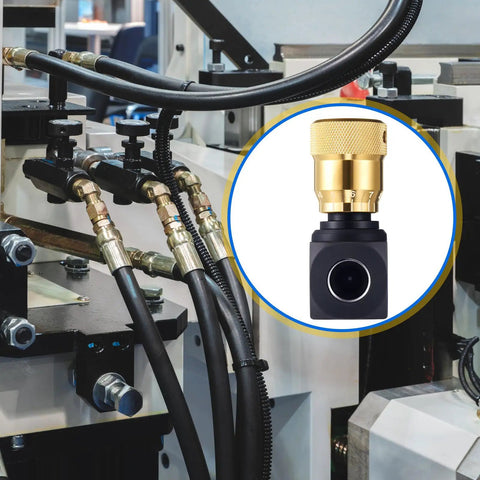 3/8 Inch NPT Hydraulic Flow Control Needle Valve With Bidirectional Flow And Shutoff For Precision Hydraulic Systems