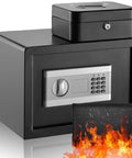 Fireproof Safe Box With Lock Waterproof Safe Bag Included Built To Last For Cash Jewelry Pistol Documents And Files Digital Cabinet Safe