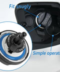Fuel Cap Replacement For MINI Cooper And BMW Vehicles Including 128i 135i 228i 230i shown installed and in detail