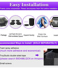 Easy installation guide for Pro Level Hexagon Acoustic Foam Panels For Recording Studio Treatment 12 Pack with decompression steps.