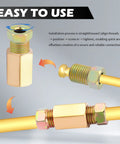 100 Piece Brake Line Fittings Kit For 3/16 And 1/4 Inch Tubing With Nuts And Connectors, all-in-one brake line repair kit in use