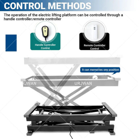 Smooth And Smart Electric Scissor Lift Table Motor Kit For Your DIY Home Furniture Elevator Project Adds Major Stability Plus Super Easy Convenience To Your Work Space Or Workshop Setup Right Now with controller options.
