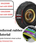 Heavy Duty Ten Inch Swivel Caster Set Of Four Built Like A Beast Industrial Wheels With Pneumatic Rubber Tires showing wheel width and construction.