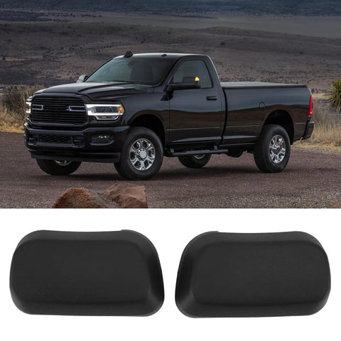 Durable Aramox Car Side Step End Caps Fit 2PC Assists For 1500 2500 3500 Cab Trucks 68193113AA Replacement Kit With Screws Perfect Fix, black pair