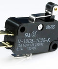 SPDT Micro Switch With 10A Max 250V DC RoHS Compliant Hinge Roller Lever Snap Action Actuator Industrial Grade