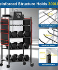 Five Tier Power Tool Organizer Cart With Charging Station And Wheels, Eight Outlet Hub For All Your Gear, Heavy Duty 300 Lb Rack, Drill Holder And Tool Storage Cart For Garage Or Shop, Great Gift For Men