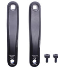 Square Hole Bike Crank Arms Set 89Mm 102Mm 114Mm 127Mm 140Mm 152Mm 160Mm 165Mm 170Mm 175Mm For Ebike Mid Mounted Motors Heavy Duty No Nonsense Forged 6061 Alloy Durable Cranks Deliver High Torque And Smooth Shifting Upgrade, left and right black crank arms with bolts, square holes visible
