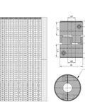 Beefy Aluminum Shaft Coupling 12.7mm To 12.7mm Bore Flexible Coupler 66x40mm M6 Thread 13,000 RPM Max Torque 64Nm Peak 32Nm Rated Oxidized Finish Great For CNC Stepper And Servo Builds. Technical drawing of aluminum shaft coupler dimensions and bore layout