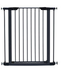 Heavy Duty Steel Dog Gate With Walk Through Door Expands 29 To 38 Inches Wide Super Sturdy Pet Barrier 39 Inch Tall front view