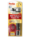 Top Shelf Bathroom Plumbing Upgrade Comes With A Nifty Silver Toilet Fill Valve Paired To Durable Standard Two Inch Flapper Repair Kit Set Up For No Sweat Install Plus Smooth Everyday Adjustments That Actually Stick in packaging.