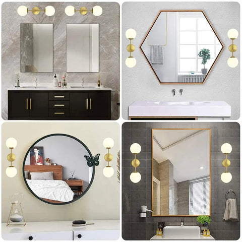 Globe Wall Sconce 21 Inch Modern Milk Glass Globe Light For Bathroom Vanity Mirror Living Room Hallway And Stairs Nordic Style LED Fixture Chic Yet Practical Home Lighting For A Cozy Modern Vibe