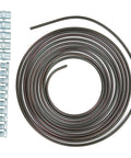 Copper Nickel Plated 16.4 Ft Brake Line Kit For Hydraulic Braking And Fuel Systems Easy To Bend And Install Heavy Duty Copper Tubing With 0.028 Inch Wall To Resist Rust For Home And Commercial Use coiled with 10 nuts