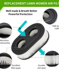 Air Filter Cover And Filter Replacement Kit For Lawn Mower Engines Fits 093J02 09P700 with rubber border and filter paper
