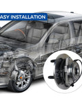 Front Wheel Hub And Bearing Assembly For 2006 2007 2008 Dodge Ram 1500 With 5 Lug And ABS Sensor Front Position Replacement