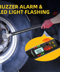 Digital Torque Wrench One Half Inch Drive With Preset Value And Data Storage in use, showing LED and buzzer alerts