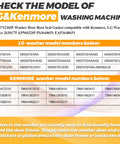 Washer Door Boot Gasket Replacement Seal For Leak Free Performance, Heavy Duty Rubber Boot Seal, OEM Style Fit For 47123605 Front Load Washers, Easy Install, Durable Replacement Part. LG and Kenmore model list