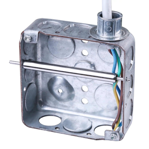 Heavy Duty Stainless Steel Wire Pulling Roller For Electrical Wiring, 4 Inch Box Compatibility, wire level guide in use