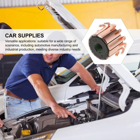 Beefed-Up Metal Replacement Motor Commutator For Electric DC Motors, High Efficiency, Boosts Vehicle Power And Performance, Perfect For Auto Repair, Car Supplies, Industrial Production And Manufacturing Jobs in car repair scene
