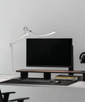 Workspace with Ultrawide Desk Lamp With Eye Care Tech For Your Home Office Reading And Crafting Setup 13 Color Modes Dimmable