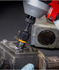 Using 28 Piece 1/4 Inch And 3/8 Inch Drive Bolt Biter Impact Extraction Socket Set With Laser Etched Size Markings for fastener removal