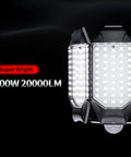 Deformable 200W LED Garage Light With PIR Motion Sensor 20000LM Shop Ceiling Light Motion Activated Brightness No Fuss