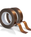 High Performance Real Smooth Glide Felt Tape Two Roll Brown Self Adhesive Low Friction Drawer Slide Strips on display.