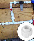 Irrigation system showing Six Pack Three Quarter Inch Female Threaded PVC Union Couplings F X F For Sprinkler Irrigation And Plumbing