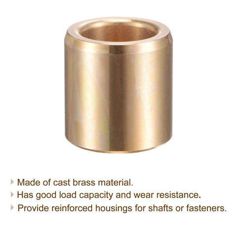 Beefy Cast Brass Self Lubricating Sleeve Bearings 13mm Bore 19mm OD 20mm Length Bushing for high temperature use