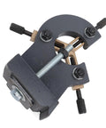 Heavy Duty Mini Wood Lathe Steady Rest Rock Solid Build For Flawless Precision Turning Hardcore Aluminum Design top view with metal frame