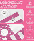 Close-up of Pink Dope American Flag 3x5 Ft Double Sided Outdoor Flag showing high-quality materials and grommet details.