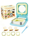 Craft Homemade Uncrustable Sandwiches With This Three-in-One Crustless Cutter and Sealer Machine with heart and square shapes.