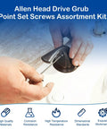 Person using 300Pcs Metric Set Screws Assortment Kit With 24 Sizes M3 To M8, Stainless Steel for installing a faucet.