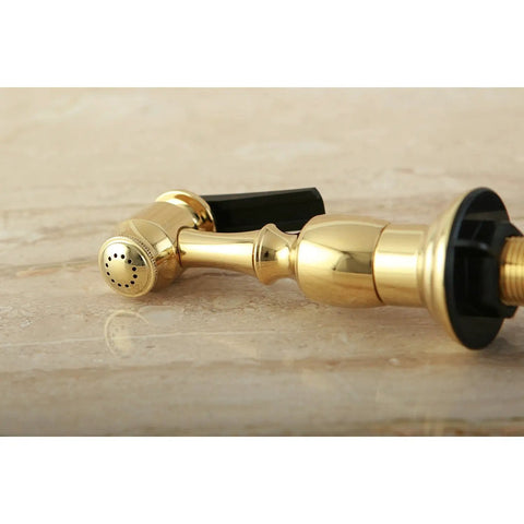 Kitchen Faucet Sprayer With Hose In Polished Brass, Corrosion-Resistant Finish, Durable Brass Construction
