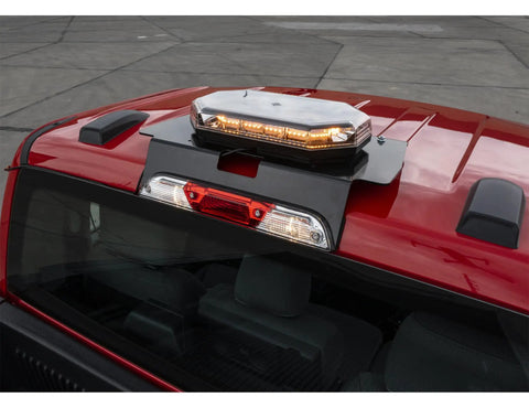 No Drill Light Bar Cab Mount For Ford F 150 2015 And Up And Ford F 250 550 2017 And Up Steel Fleet Series Made In USA Easy Install 30 Lb Capacity Truck Accessories mounted on truck cab