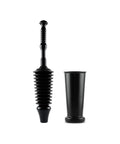High Flow Toilet Plunger For 1.6 Gallon Low Flush Toilets With Funnel Nose Design 90 Degree Seal No Slip No Splash with tall bucket