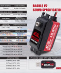 Beefy Low-Profile Brushless Digital Metal Gear Steering Servo For 1/10 And 1/12 RC Cars Trucks And Planes, 15.5 kg-cm Torque At 8.4V