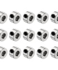 15 Piece Set Screw Shaft Collars 4.05mm Bore 9mm OD 5mm Width Nickel Plated Carbon Steel Drill Stop Collars