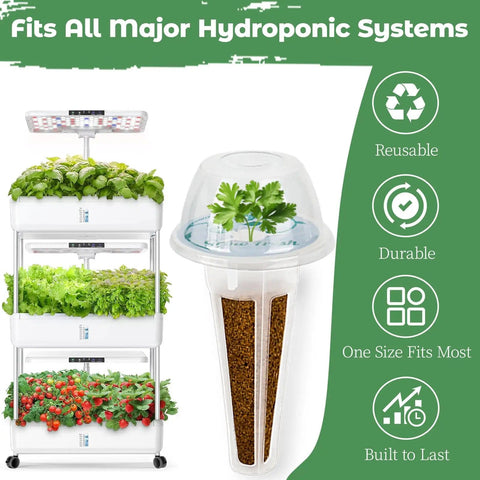 Genovese Basil Seed Pods Kit For Hydroponics Refill With Eight Grow Pods Seeds And Plant Food For All Indoor Gardens