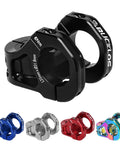 Ultralight CNC Hollow Aluminum 35mm Mountain Bike Stem for 31.8mm Handlebars in black, with additional color options